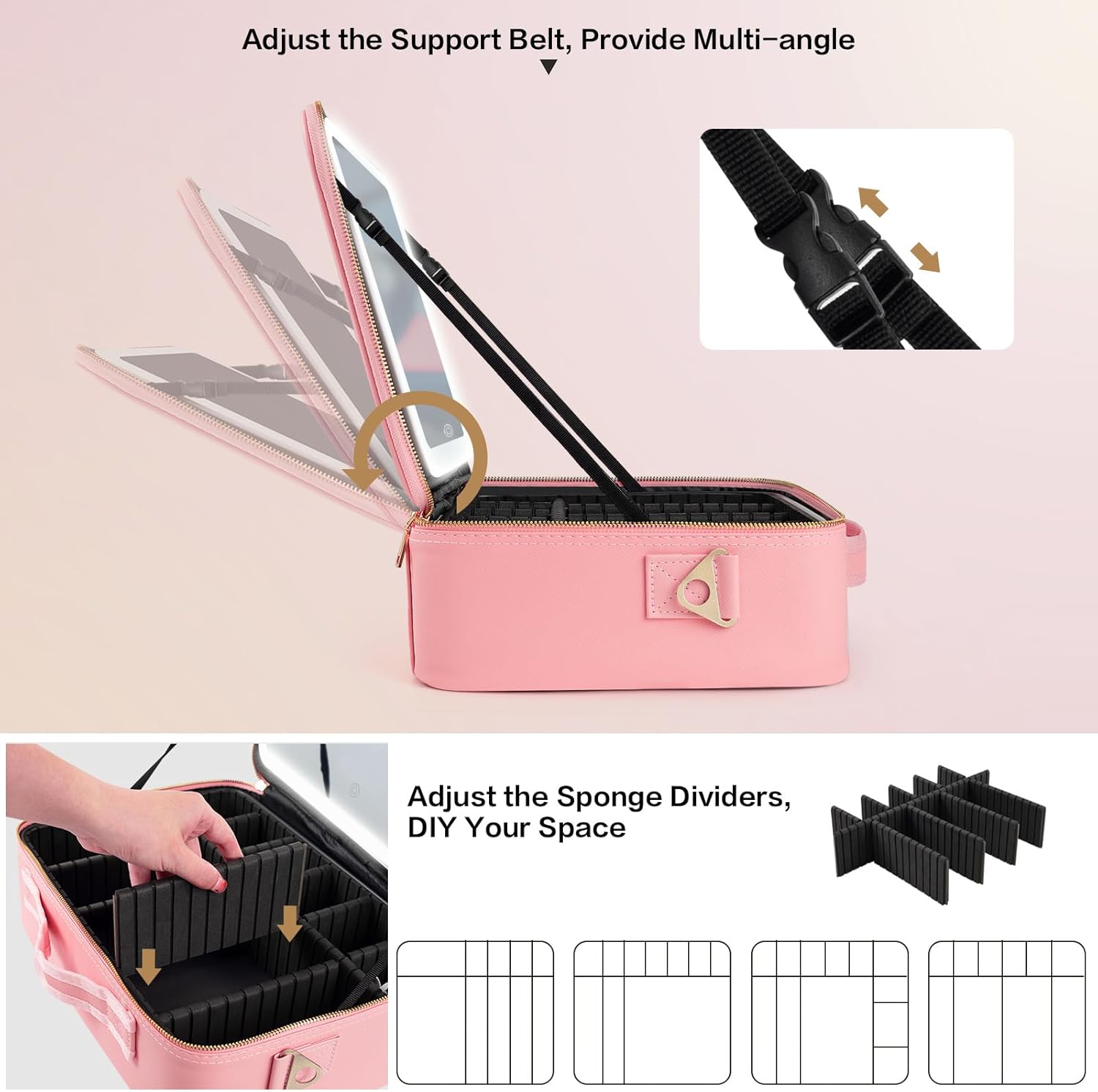 Large Capacity Makeup Bag 15'' - đánh giá và giá Cosmetic Bags